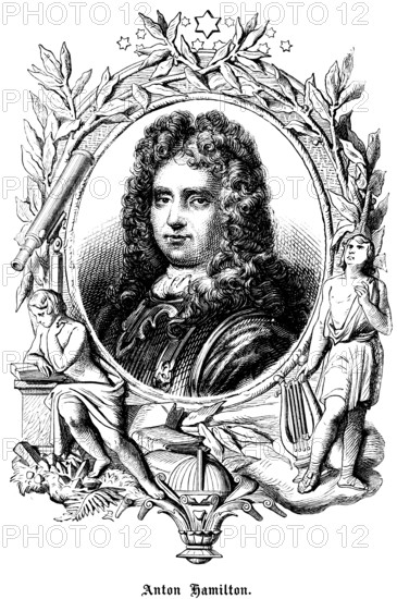 Anthony Hamilton or Antoine comte d'Hamilton (c. 1645 - 1719) Ireland, soldier in French service,