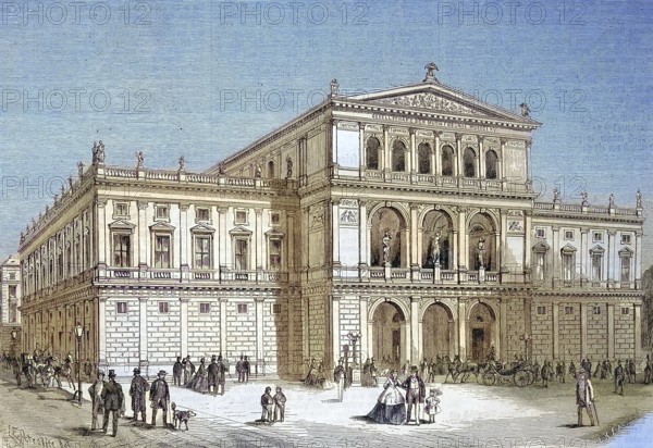 Building of the new conservatory, conservatory, music school in Vienna, Austria/the building of the
