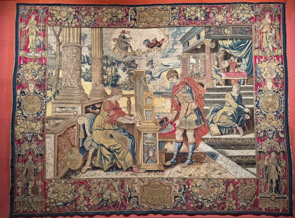 Knitted carpet, tapestry, The Influence of Mercury on Human Work, Brussels around 1550 1560,