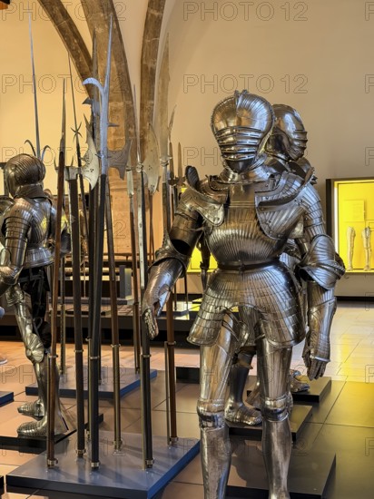 Historical Armour, Hall with Weapons and Armor, Bavarian National Museum, Munich, Upper Bavaria,