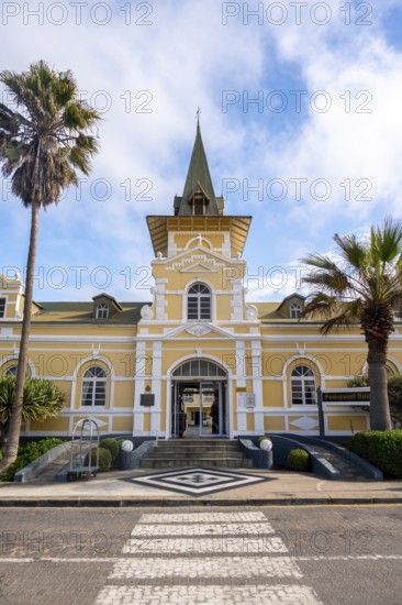 Swakopmund Hotel, hotel in the old train station, historic German colonial building, Swakopmund,