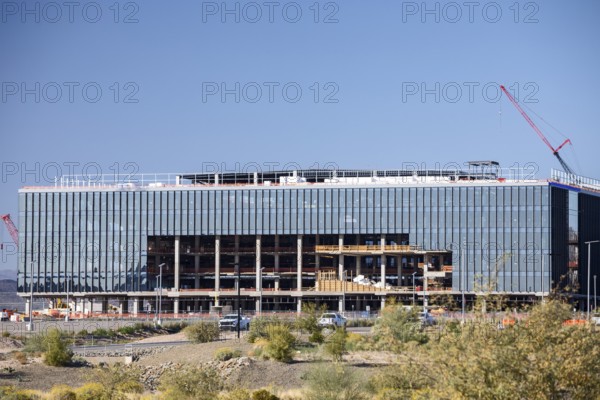 Phoenix, Arizona - Construction of the TSMC Arizona semiconductor manufacturing complex. The