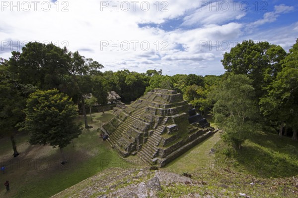 Northern Acropolis from above, Yaxha-Nakum-Naranjo National Park, Biósfera Maya Nature Reserve,