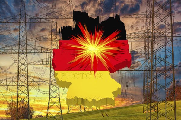 Symbol, Germany, Europe, infrastructure and networks, sabotage, espionage, reliability, hacker