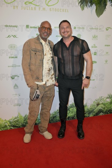 Pierre Sanoussi-Bliss, Kai Schmidhuber at the 8th jungle party for the start of the RTL show Ich