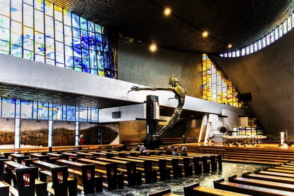 Oversized figure of Christ, church of the Mother of God Queen of Poland, 20th century, Nova Huta,