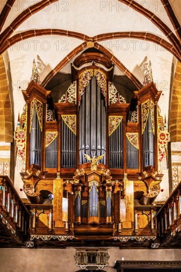 Renaissance organ by Hans Hummel, 1611, St. Andrew's Basilica in Olkusz, 14th century Poland