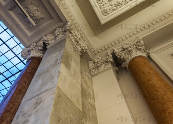 Interior design at the Museum of Communication on Leipziger Straße in Berlin Mitte, Classicism,