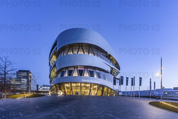 The Mercedes-Benz Museum in Stuttgart presents a journey through the automotive history of the