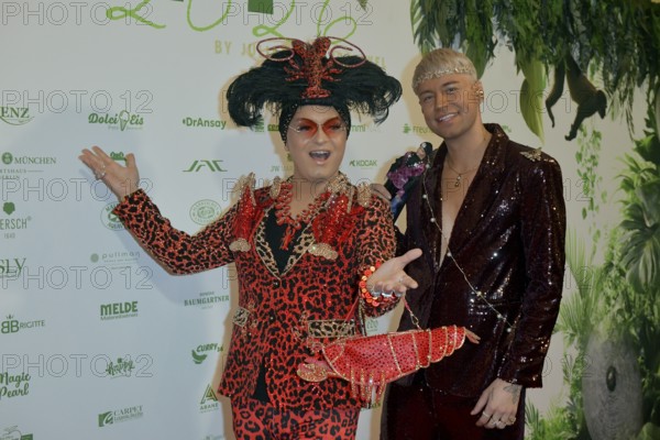 Julian F.M. Stöckel, Marcel Damaschke at the 8th jungle party for the start of the RTL show Ich bin