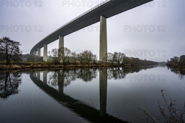 The Mintarder Ruhr Valley Bridge, A52 motorway bridge between Essen and Düsseldorf, longest steel