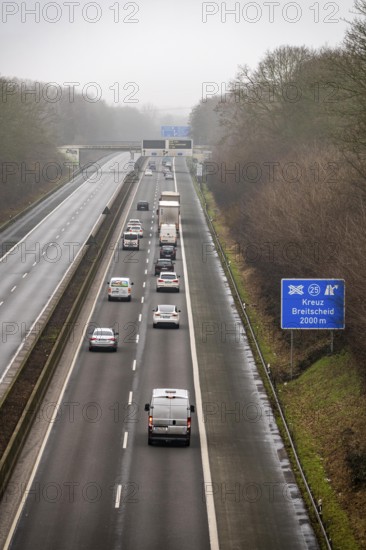Closure of the A52 motorway, between AK Breitscheid and AS Kettwig, in the direction of Essen, a