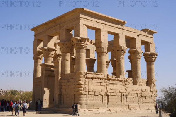 Augustus's Trajan Kiosk, Philae Temple, UNESCO World Heritage Site, Agilkia Island, Aswan, Nubia,