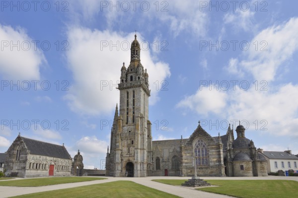 Saint-Germain Church, Enclosed Parish, Pleyben, Finistere Department, Brittany, France