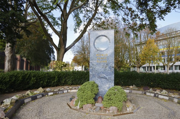 World Peace Flame at Peace Palace, The Hague, South Holland, Netherlands