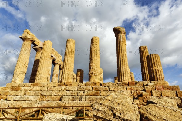 Temple of Heracles, ruins in the Valley of the Temples, restoration, Valley of the Temples,