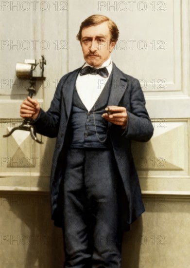 Johann Philipp Reis, 1834 – 1874, German scientist and inventor, digital edited