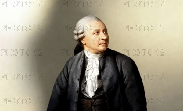 Portrait of Friedrich Gottlieb Klopstock, 1724 - 1803, German poet, digitally edited according to a