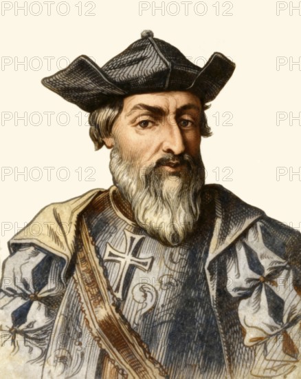 Vasco da Gama, c. 1460s – 1524, Portuguese explorer, digitally edited