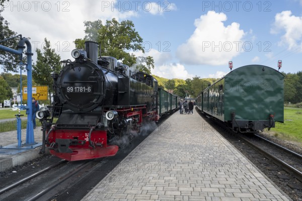 Historic Steam Railway, Rasender Roland Narrow Gauge Railway, Rügensche Bäderbahn, Sellin Ost