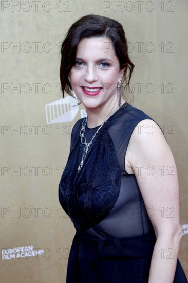 Nora Lakos arriving at the European Film Awards at the House of World Cultures in Berlin on 17.01