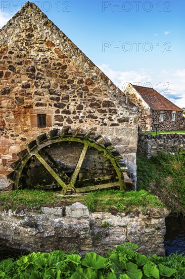 Preston Mill and Phantassie Doocot, River Tyne, East Lothian, Scotland, UK