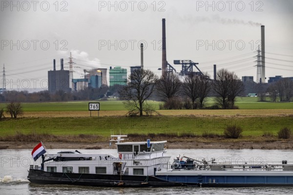 Hüttenwerke Krupp-Mannesmann, HKM in Duisburg-Hüttenheim, 2 blast furnaces, gas power plant cooling