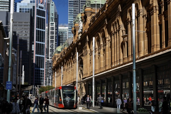 Impressive architecture of the Queen Victoria Building on George Street in Sydney, Sydney, New