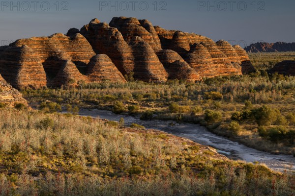 Spectacular Bungle Bungle rock domes near Piccaninny Creek in morning light, Purnululu, Western