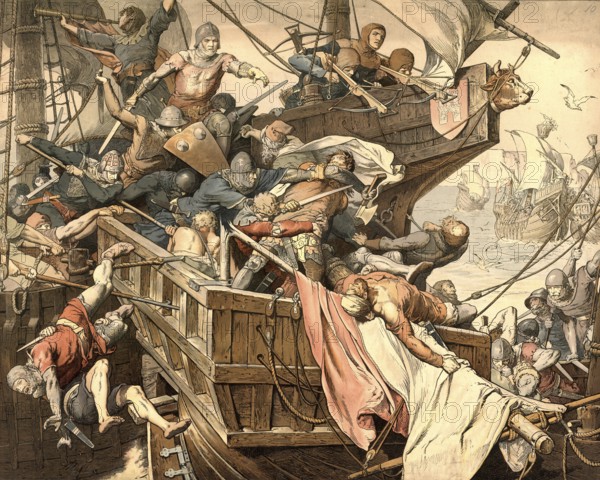 Klaus Störtebeker, a notorious pirate of the Vitalia Brothers, was allegedly captured and executed
