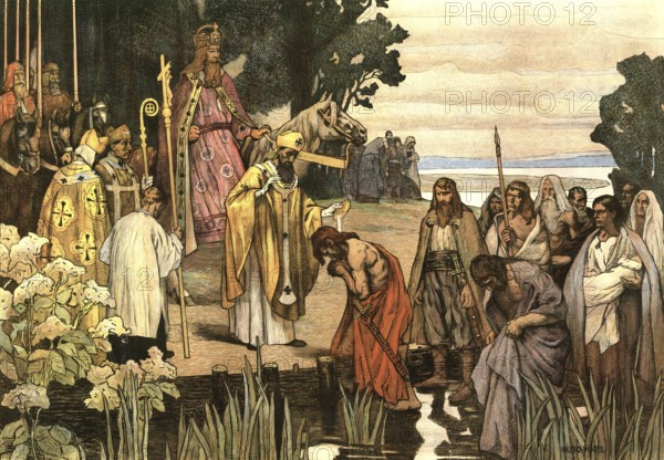The baptism of Saxon Duke Widukind, also Wittekind, in 785 was a decisive turning point in the