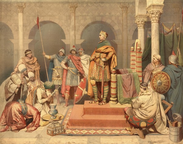 Charlemagne maintained diplomatic relations with various Islamic Moorish rulers in the 8th and