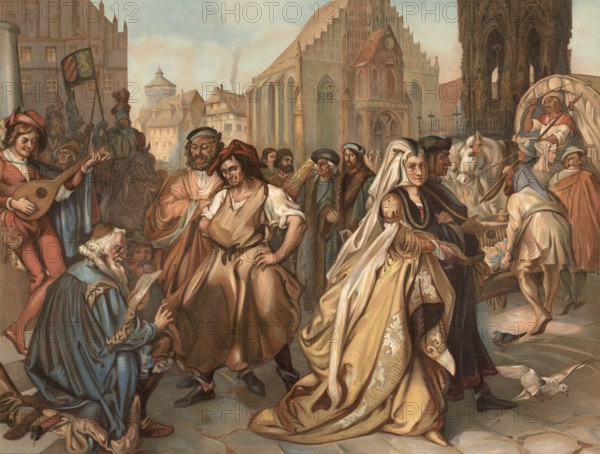 The heyday of the trading city of Nuremberg, end of 15th and beginning of 16th century, school