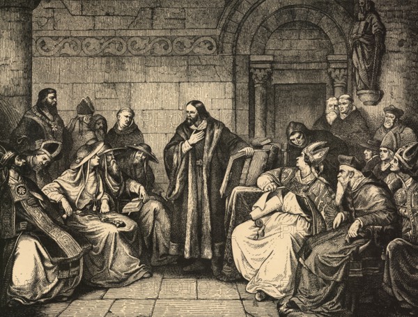 Jan Hus, the Bohemian reformer, was condemned for heresy at the Council of Constance (1414 to 1418)