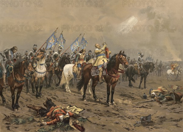 Before the Battle of Lützen on November 16, 1632, the Swedish King Gustav II Adolf prayed for