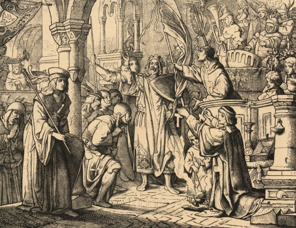 Bernard of Clairvaux preached on behalf of Pope Eugene III between 1146 and 1147 in Germany for the