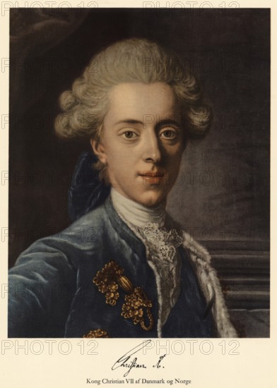Christian VII of Denmark (1749 - 1808) was King of Denmark and Norway (1766 - 1808) and Duke of