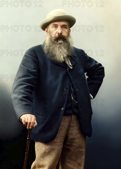 Claude Monet, 1840 – 1926, French painter and founder of Impressionism, digitally optimized based