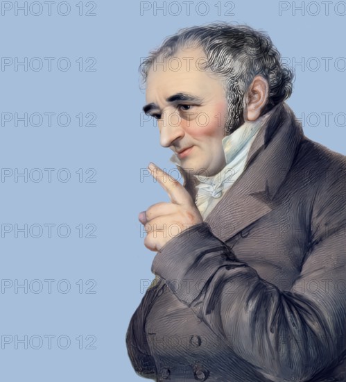 Portait of Johann Peter Hebel, 1760 - 1826, German poet, Protestant theologian and educator,