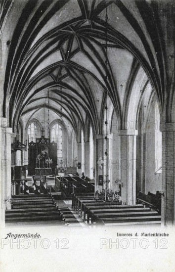Angermünde, St. Mary's Church, district of Uckermark in the state of Brandenburg, Germany,
