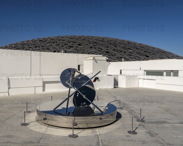Rintaro Fuse, artwork a sundial for the night without end on the roof of Louvre Abu Dhabi, United
