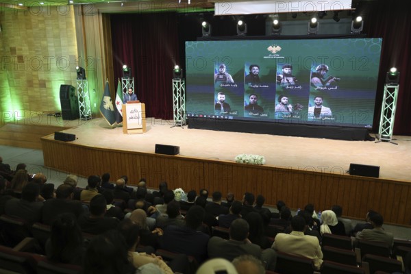 DAMASCUS, SYRIA - DECEMBER 6, 2025: Ministers and high-ranking officials of the newly formed Syrian
