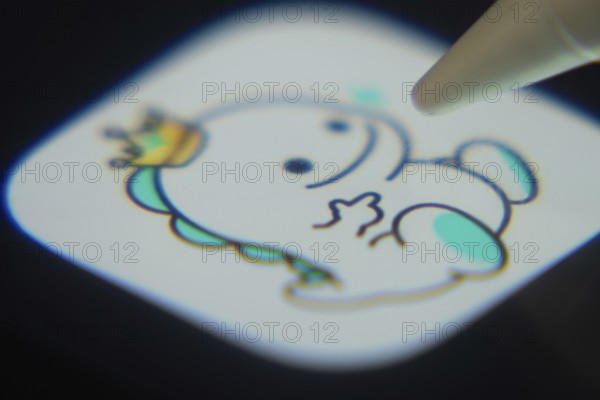 Dhaka, Bangladesh- 06 Dec 2025: Close-up of the Bigo Live app on a screen with a stylus pointing at