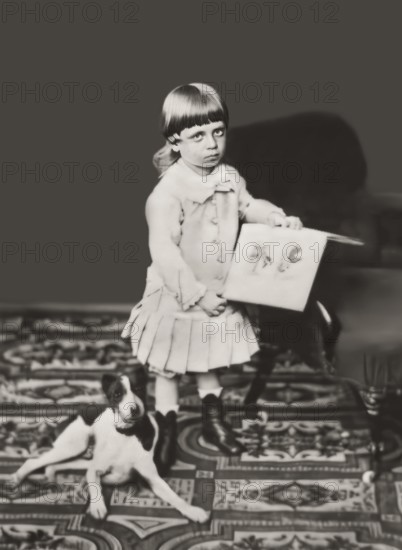 Portrait of Rainer Maria Rilke, 1875 – 1926, Austrian poet and novelist as a child, digitally