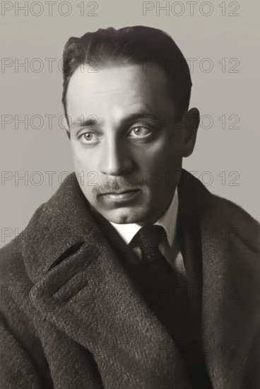 Portrait of Rainer Maria Rilke, 1875 – 1926, Austrian poet and novelist, digitally edited