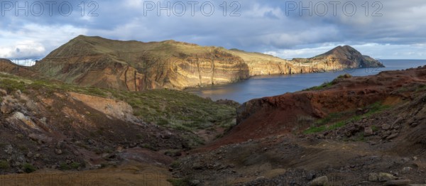 Sunset, volcanic peninsula, Ponta de São Lourenço, Ponta de Sao Lourenco, rocky coast, Punta de San