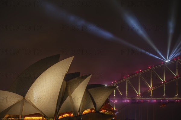 Sydney 2021 Australia Day fireworks in the harbor