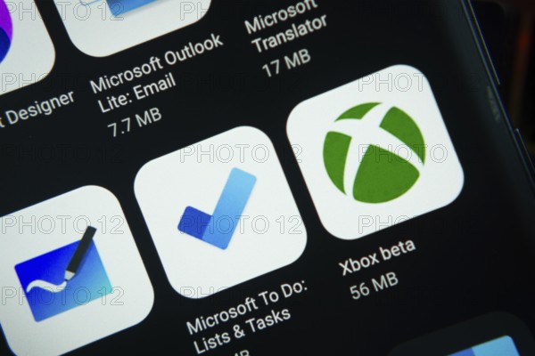 Dhaka, Bangladesh- 27 July 2025: Close-up of smartphone screen showing the Xbox beta app icon with