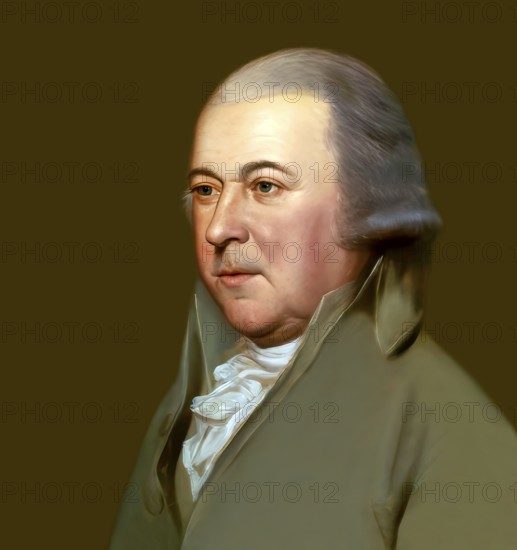 Portrait of John Adams, 1735 - 1826, second President of the United States, digitally optimized,