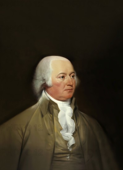 Portrait of John Adams, 1735 - 1826, second President of the United States, digitally optimized,